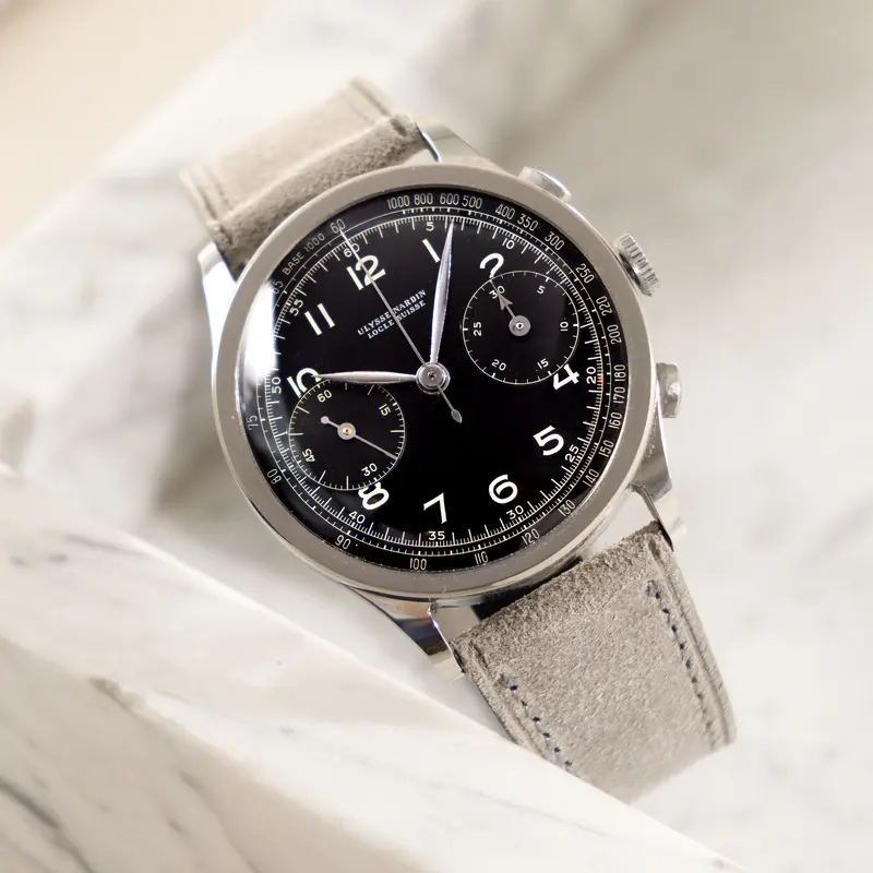 Ulysse Nardin Oversized Chronograph Galvanic Schwarzem Zifferblatt Valjoux 22