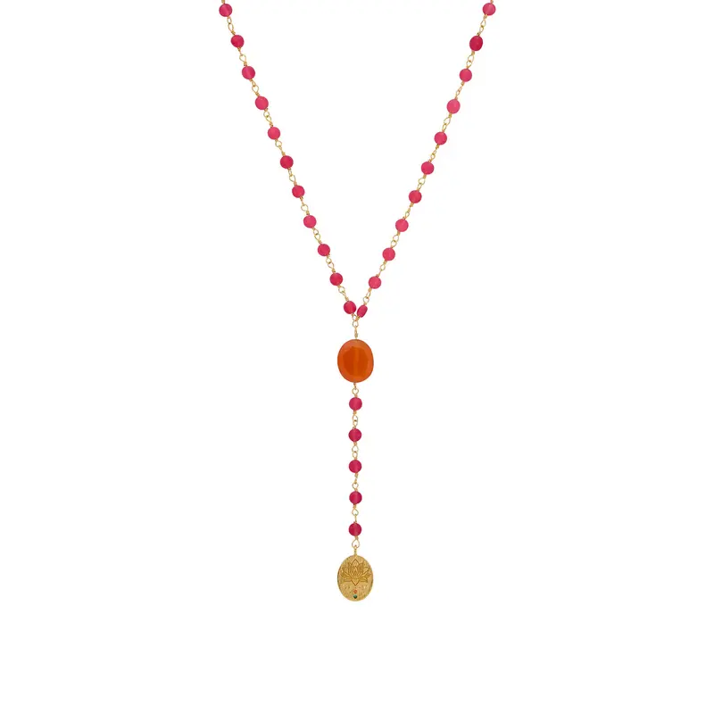 Une a Une ketting inde alwar rose