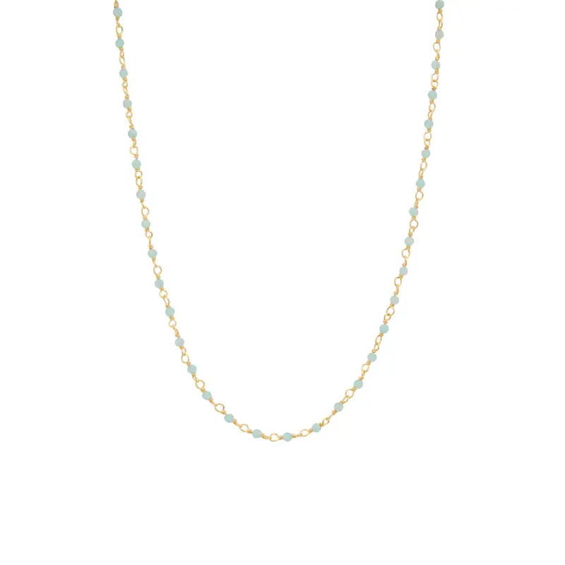 une a une ketting inde amazonite