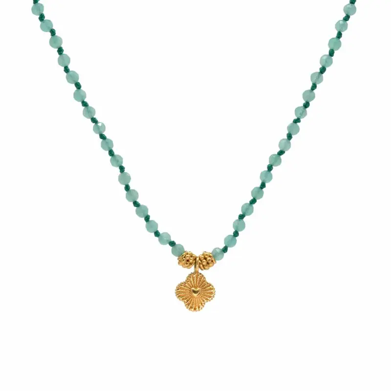 une a une ketting jaya charm amazonite