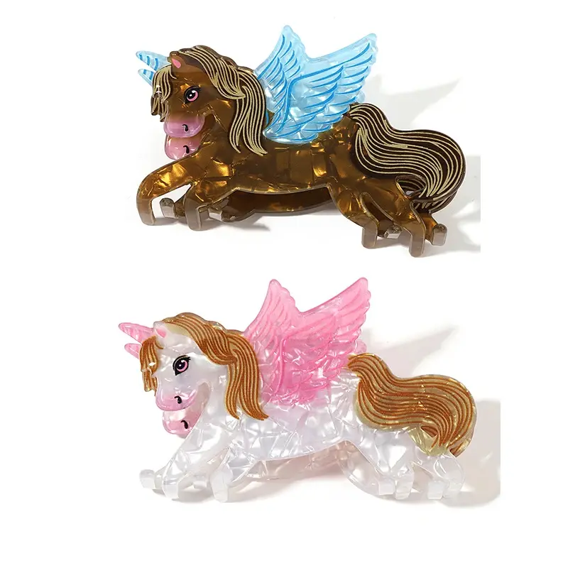 Unicorn Acrylic Hair Claw Clip (2 Designs)