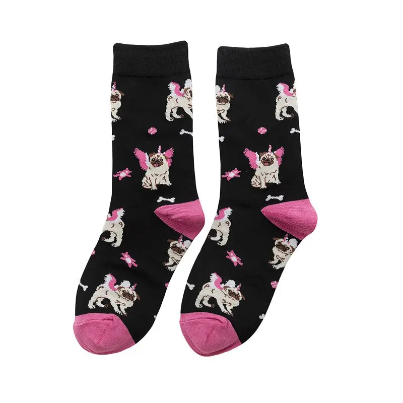 Unicorn Pug Crew Socks