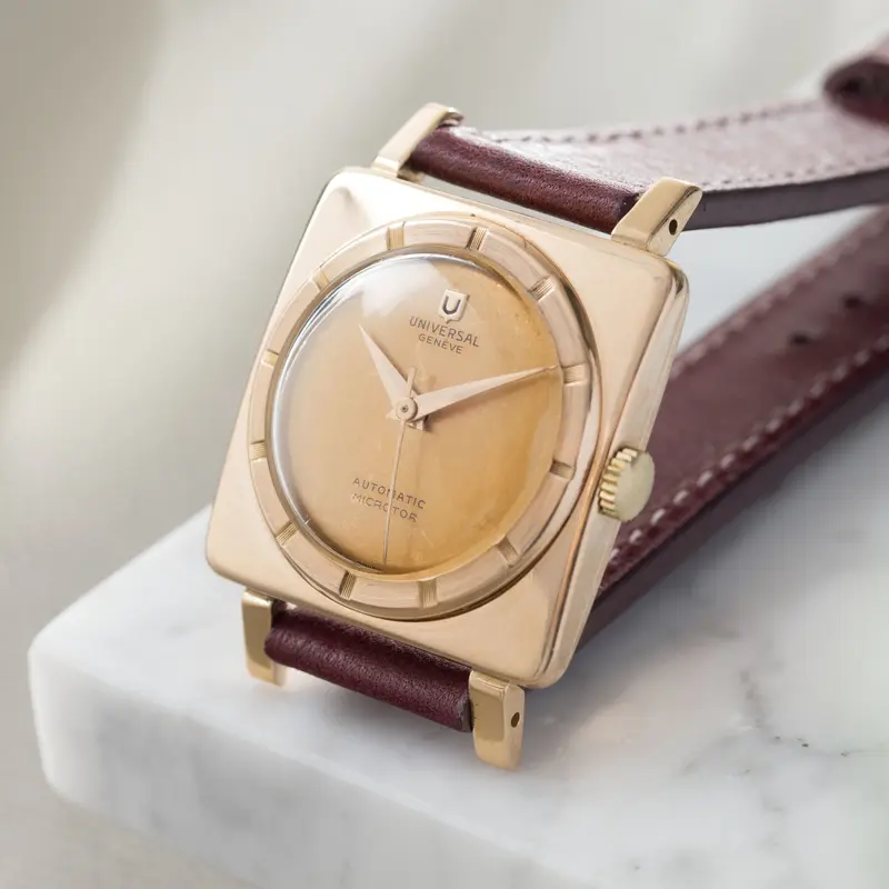 Universal Geneve 10359 Square Roségold Dress Watch