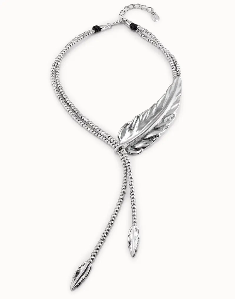 UNOde50 Ketting - Feather | COL1306 (90cm)