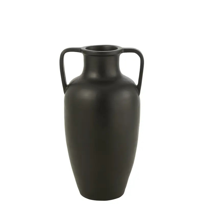 Vaas 2 Armen Terracotta Zwart 66cm Large J-Line