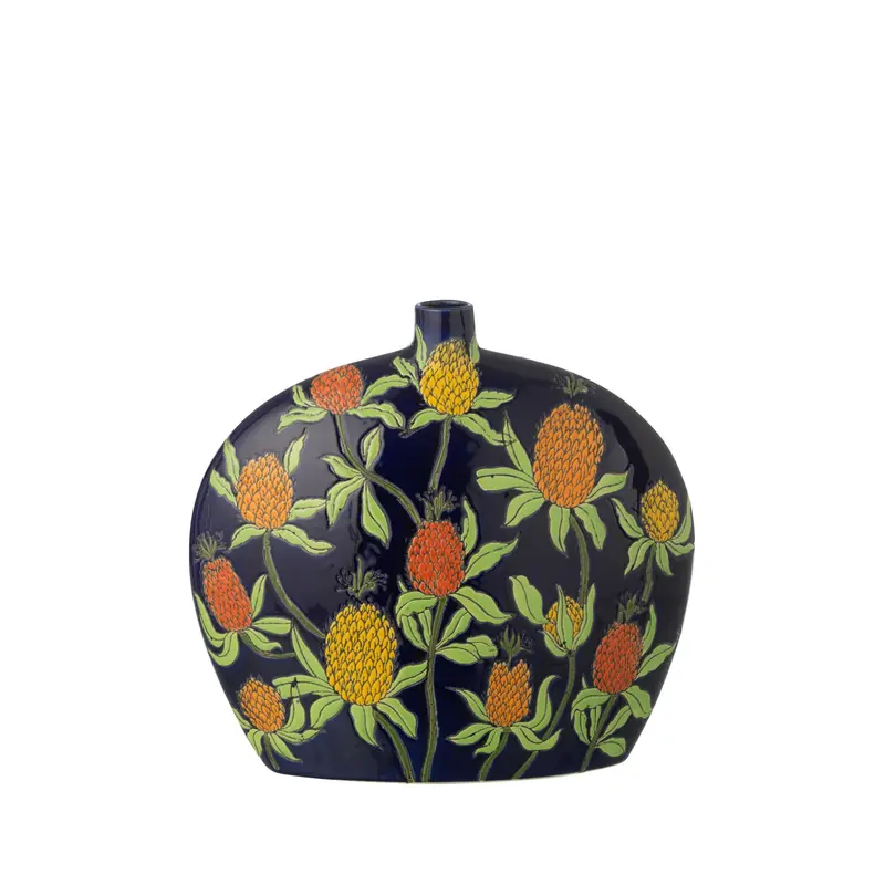 Vaas Ananas Porselein Meerkleurig Medium J-Line