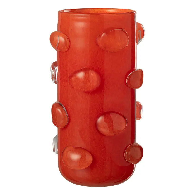 Vaas Aruna Glas Rood Large Ø19xH32,5cm J-Line