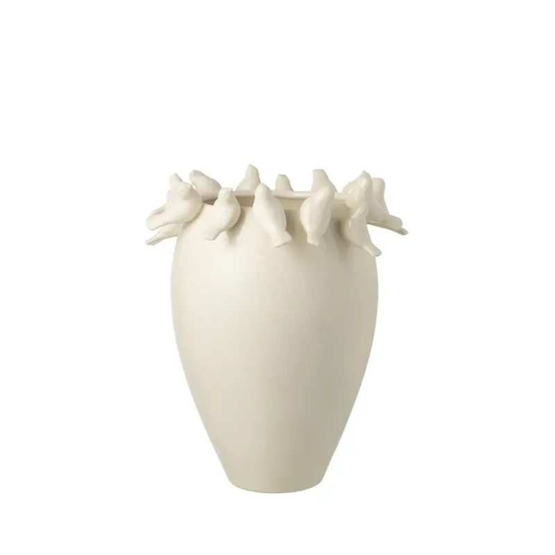 Vaas Budgie Keramiek Wit Small J-Line