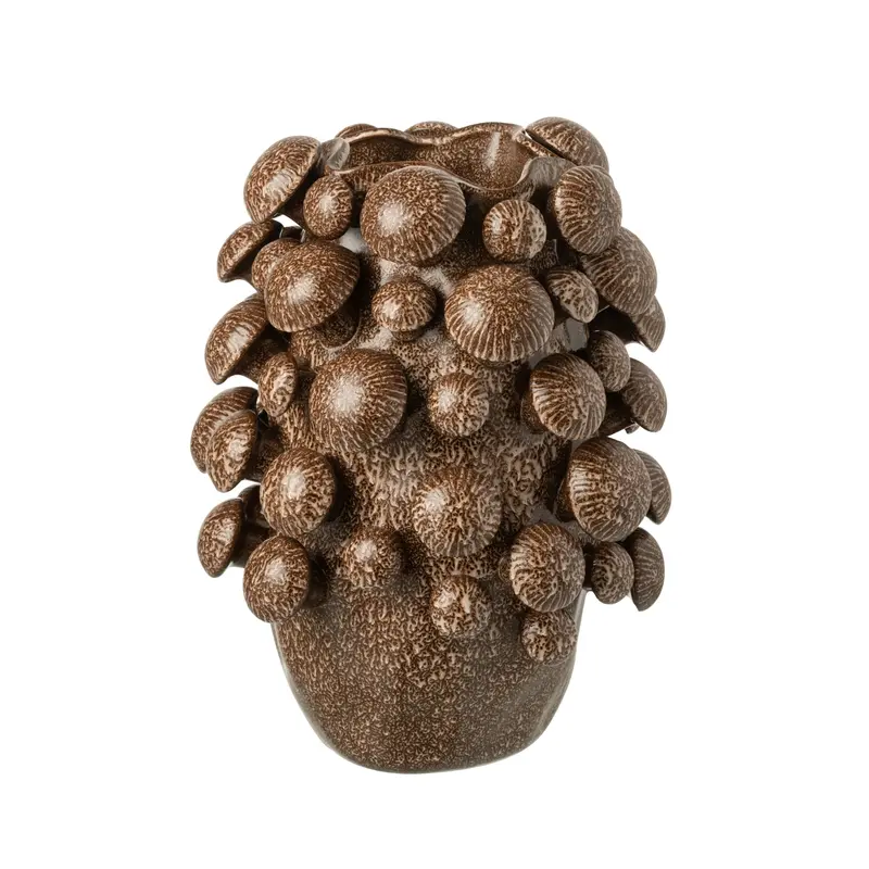Vaas Fungi Keramiek Bruin Large J-Line