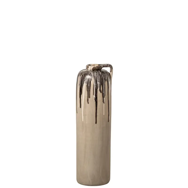 Vaas Keramiek Beige/Bruin Small J-Line