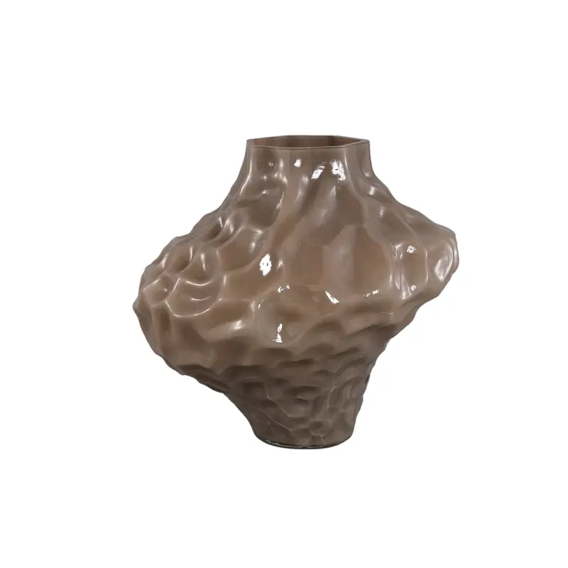 Vaas Moises Taupe Onregelmatig glas Large PTMD