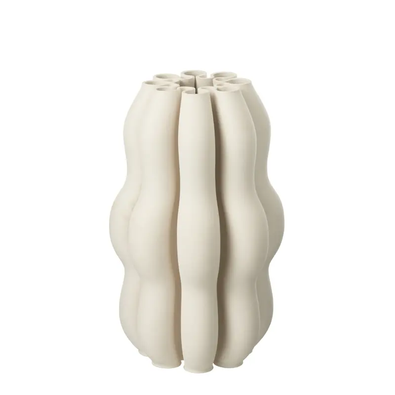 Vaas Naos Keramiek Beige Large Dia23cmxH40cm J-Line
