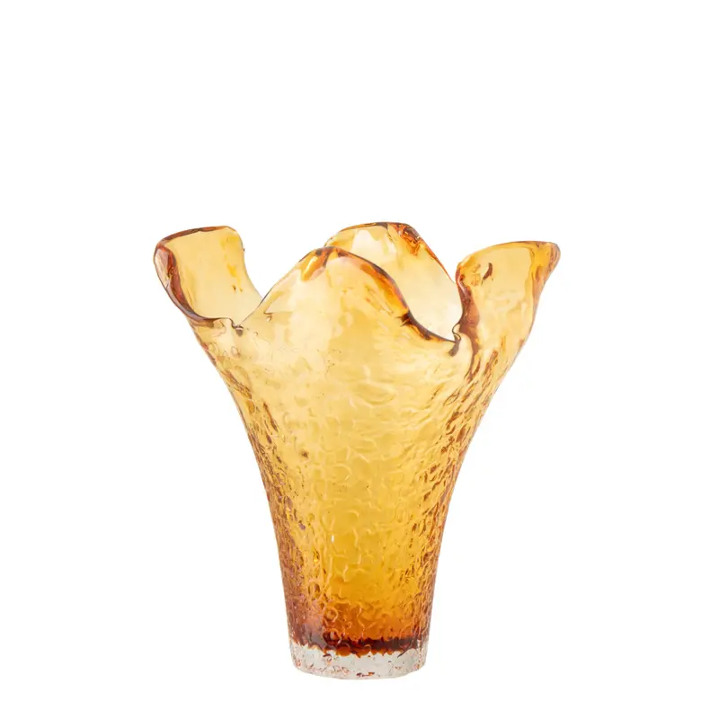 Vaas Onregelmatig Glas Caramel Large J-Line