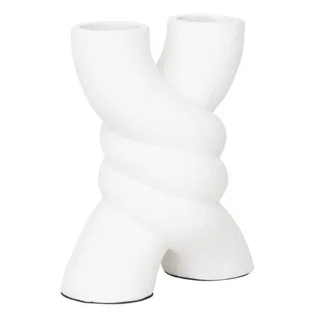 Vaas Spiral Terracotta Wit MUST Living