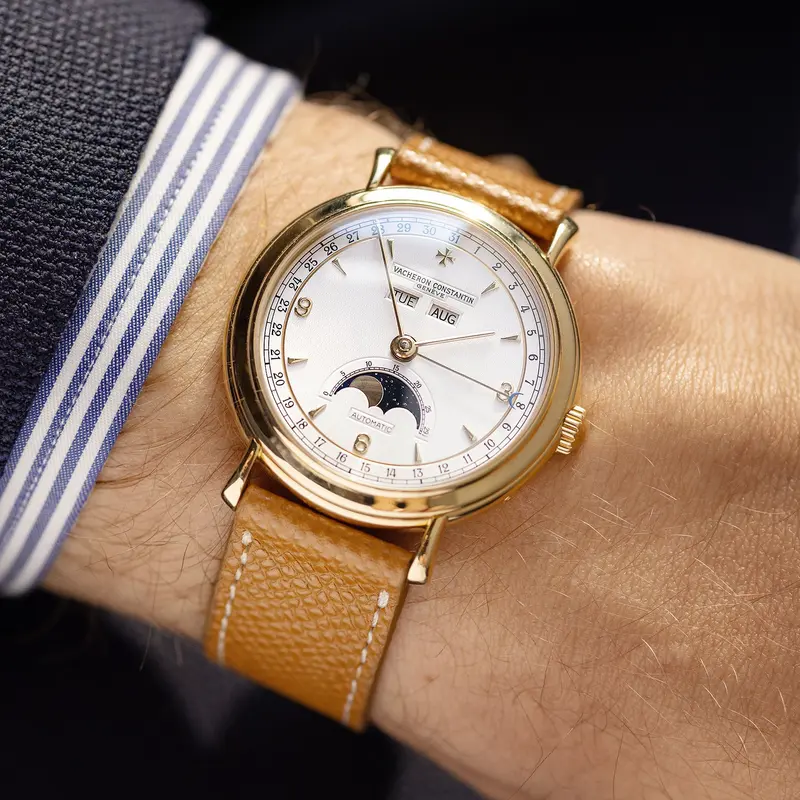 Vacheron Constantin 47050 Gelbgold Triple Kalender mit Mondphase