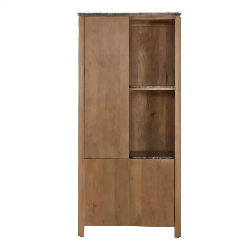 Vakkenkast Dallas Mangohout Naturel 90cm Starfurn