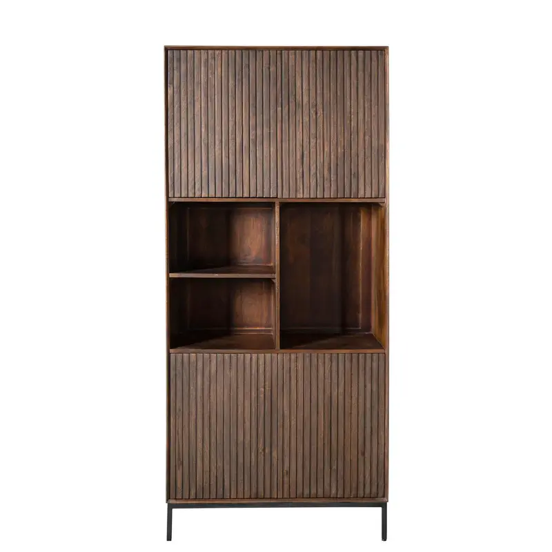 Vakkenkast Madison Mangohout Bruin 90cm Starfurn