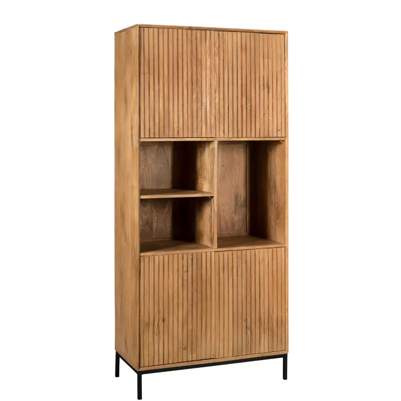 Vakkenkast Madison Mangohout Naturel 90cm Starfurn