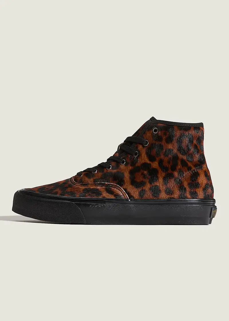 Vans Authentic Hi 2.0 Dalmatian Leopard Shoes Brown