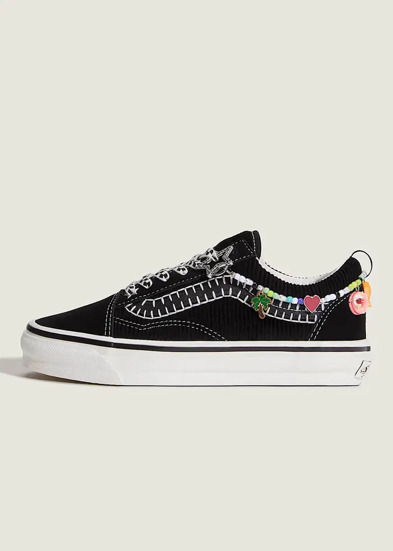 Vans LX Old Skool Charms Shoes Black Marshmallow
