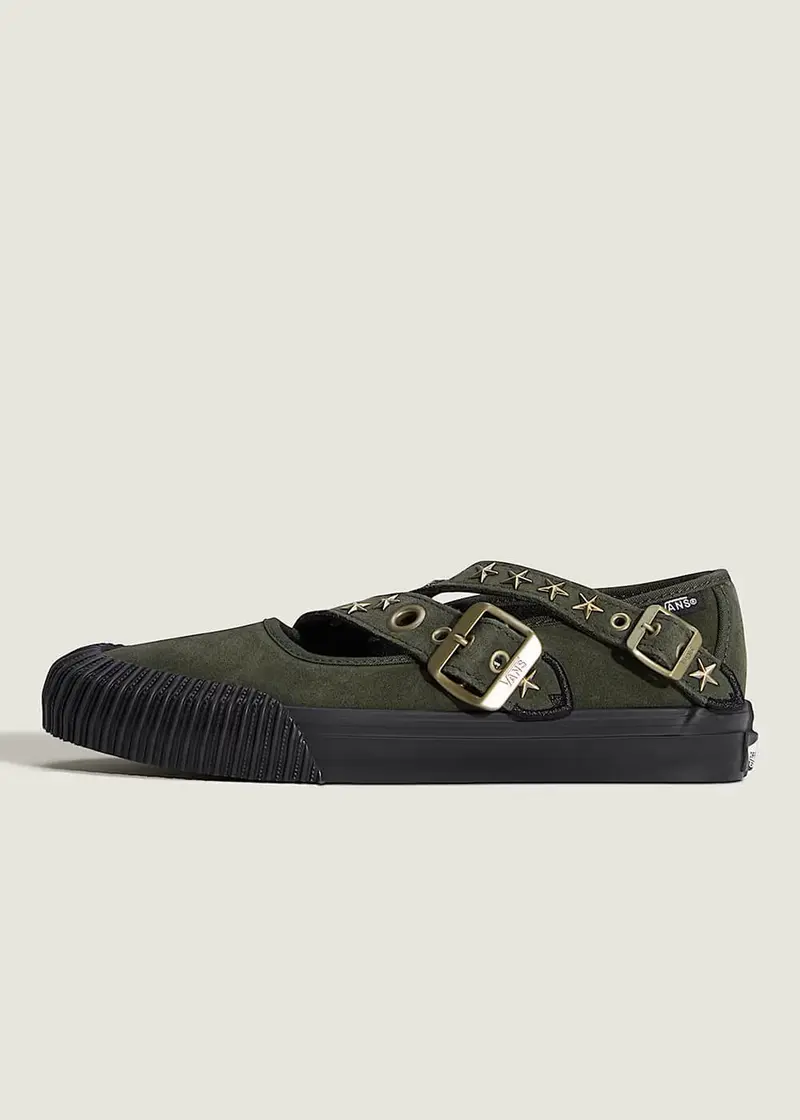 Vans Mary Jane Straps Shoes Olive Green