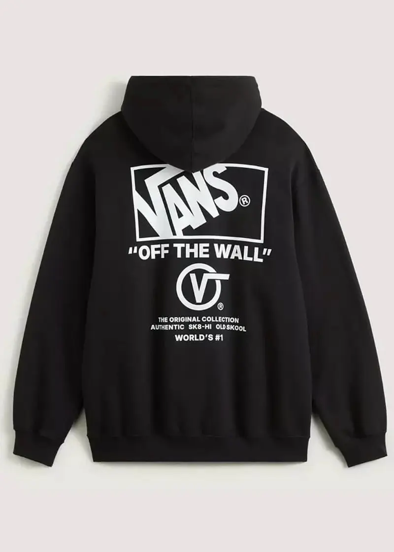 Vans Men's Stacked Hi Pullover Sweater Black White