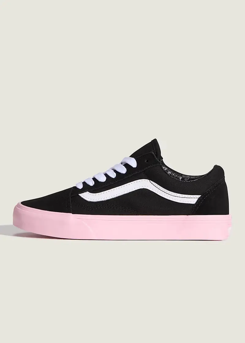 Vans Old Skool Sidewall Shoes Pink Black