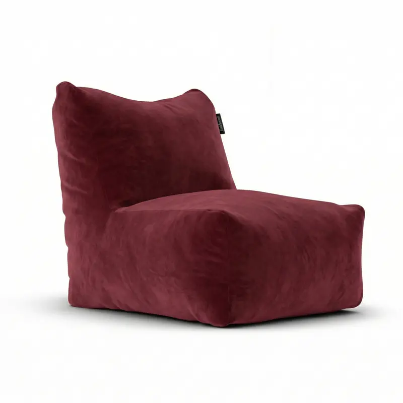 Velvet Lounge SeatXL Burgundy - Laui Lounge