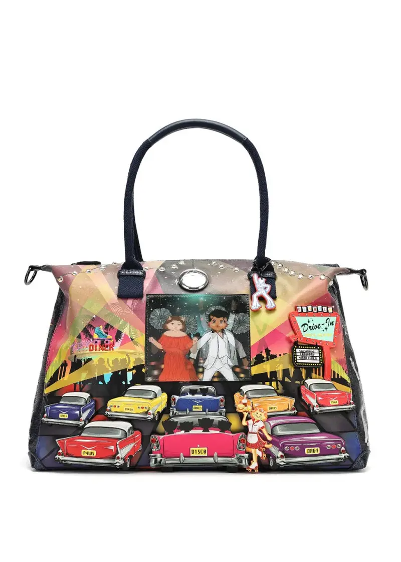 Vendula London Caturday Night Fever Bonnie Weekender Bag