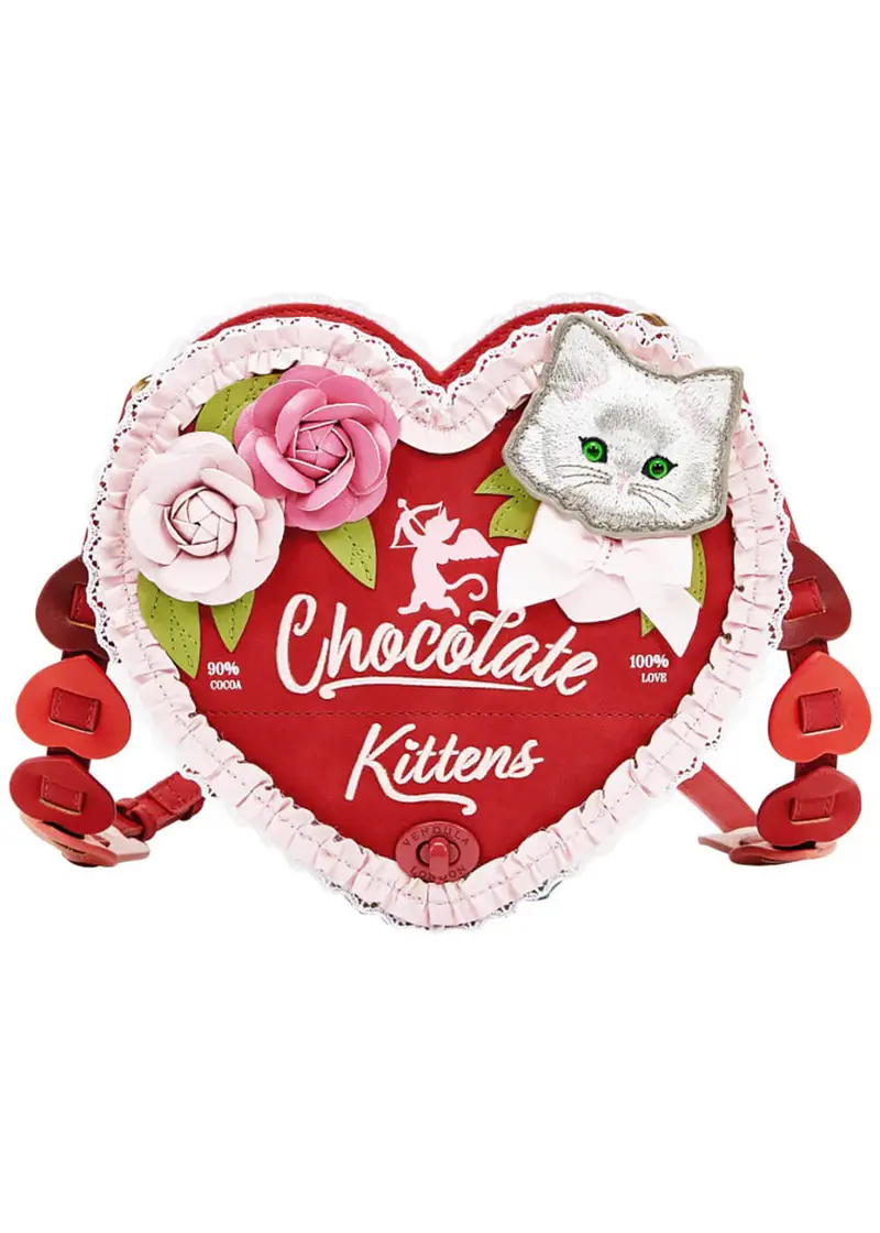 Vendula London Chocolate Box Heart Bag Red