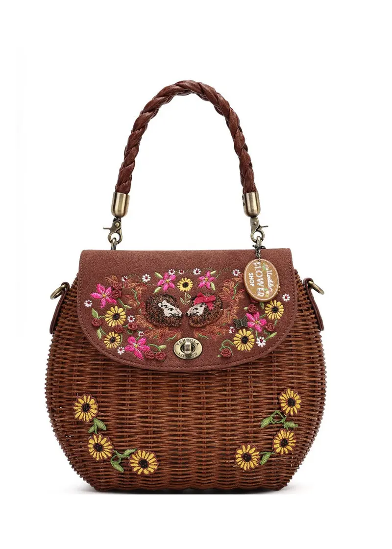 Vendula London Flower Shop Amber Edition Basket Handbag