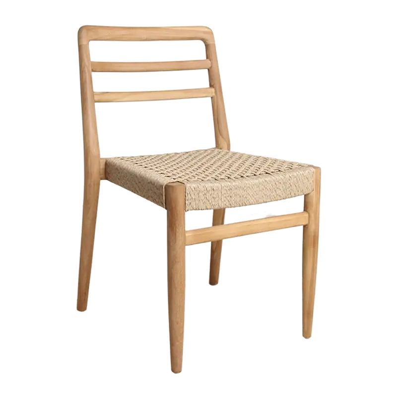 Verano Terrasstoel zonder Armleuning Naturel Set van 2 Raw Materials