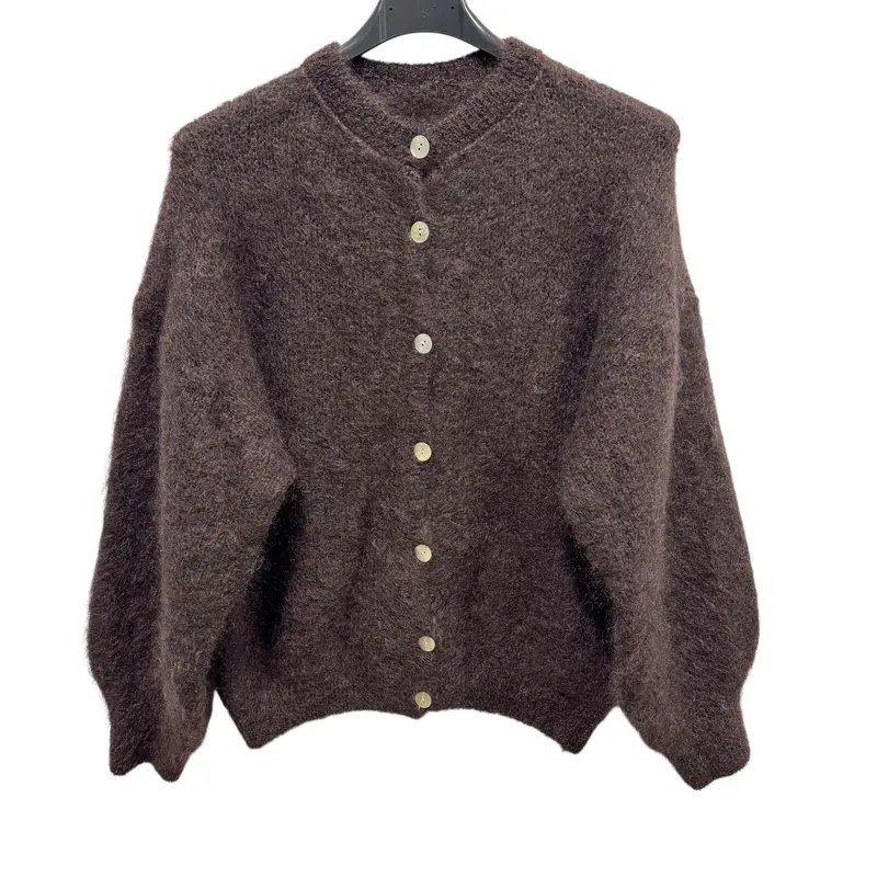 Vest Ronde Hals luxe Mohair Mix 6207 +colours