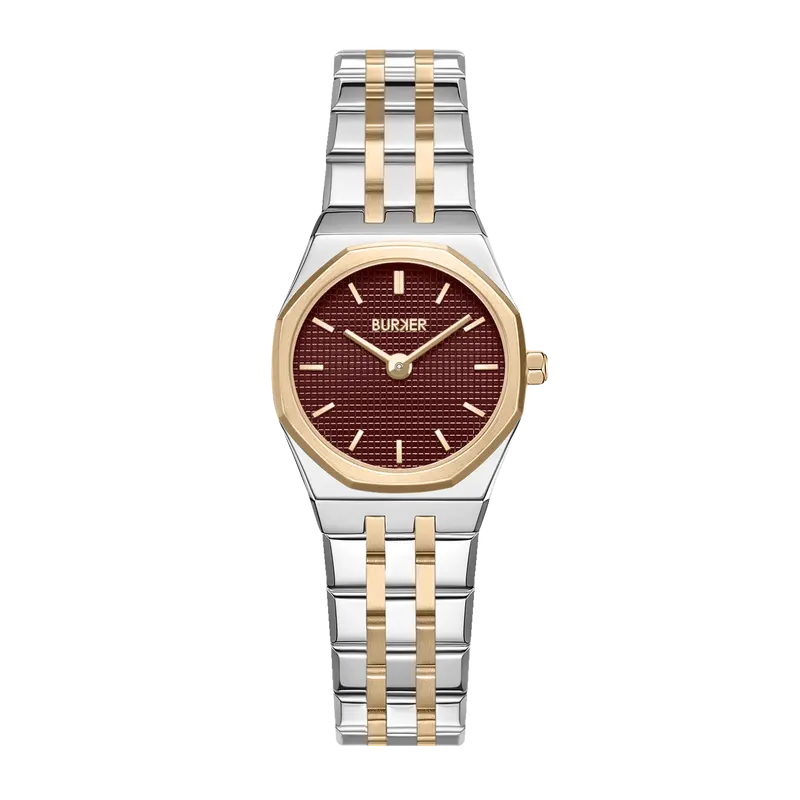 Victoria Gold Silver Burgundy