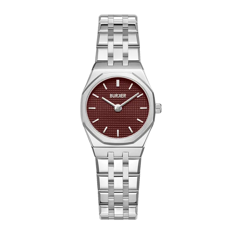Victoria Silver Burgundy