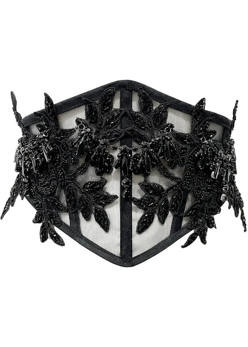 Videnoir Black Widow Black Corset Belt