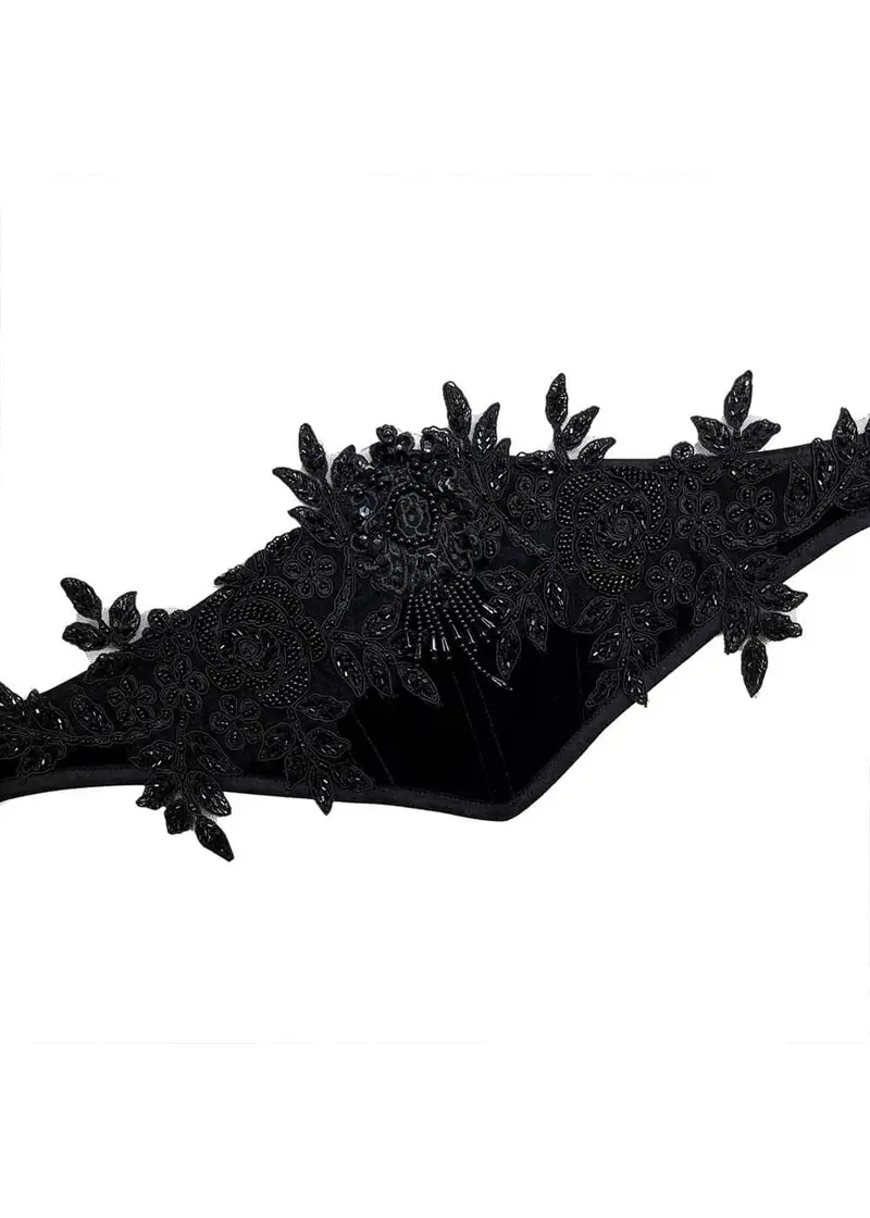 Videnoir Gothic Royalty Corset Belt Black