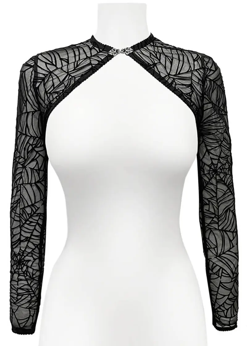 Videnoir Spiderweb Bolero Black