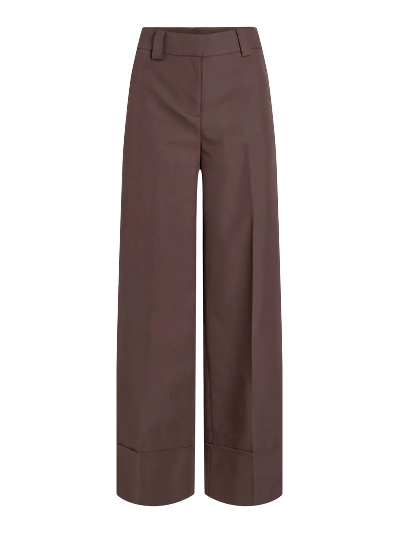 Vila Rou Fransiska pants seal brown