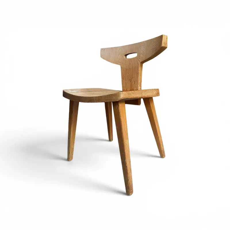 Vintage eikenhouten stoel ontworpen door Jacob Kielland-Brandt voor I. Christiansen, Denemarken 1960s