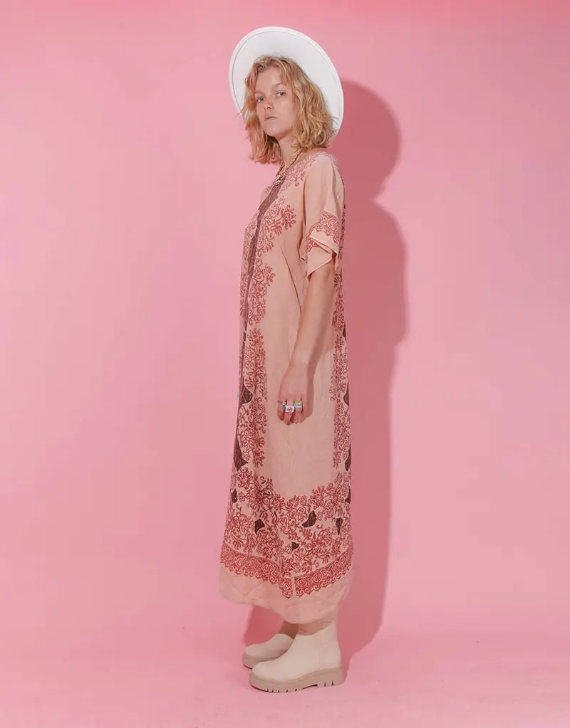 Vintage printed kaftan