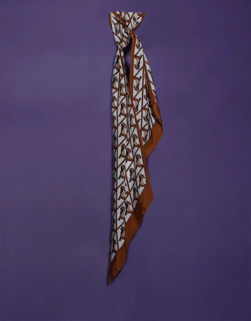 vintage scarf with dancing lovers