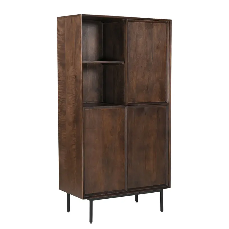 Vitrinekast Ravenstein Mangohout Chestnut 90cm Livingfurn