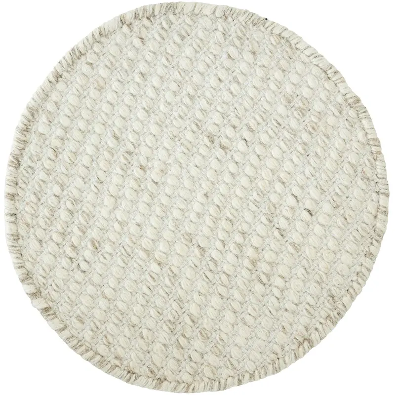 Vloerkleed Asuri Wol Katoen Ivoor Rond 150cm MUST Living
