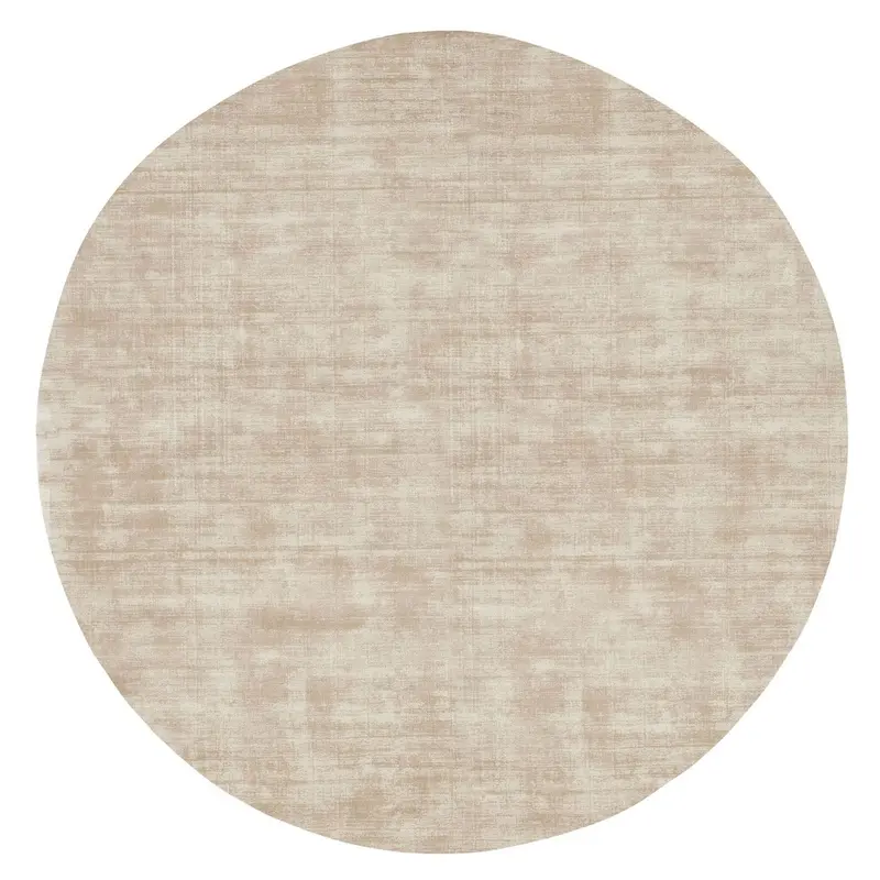 Vloerkleed La Belle Viscose Beige Rond 200cm MUST Living