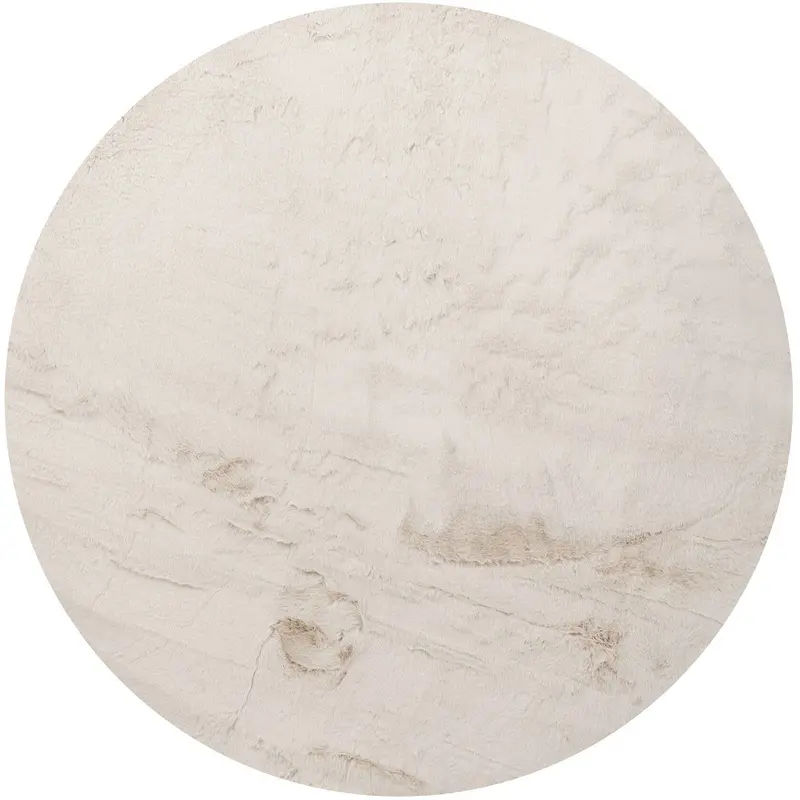Vloerkleed Lodge Polyester Zand Rond 200cm MUST Living