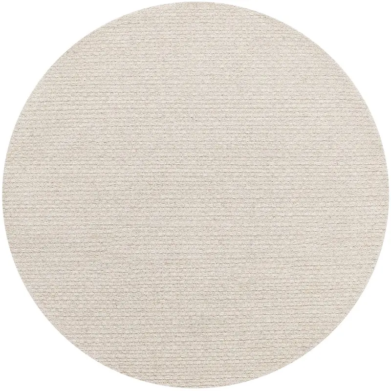 Vloerkleed Nirvana Wol Polyester Beige Rond 150cm MUST Living