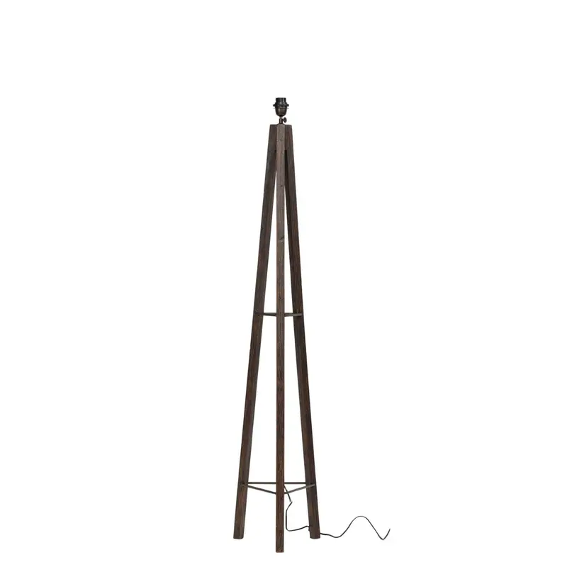 Vloerlamp Porto Cristo Teakhout Zwart MUST Living