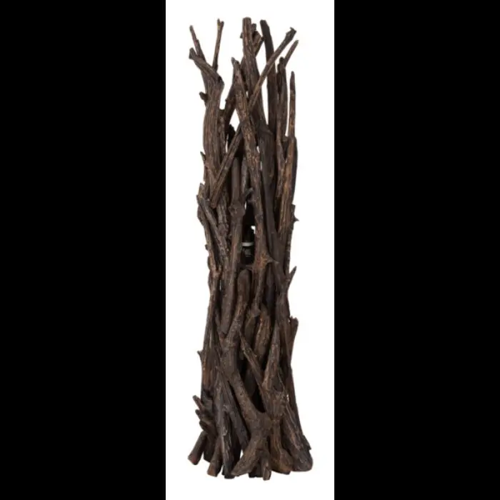 Vloerlamp Spot Teakwortelhout Zwart 150cm MUST Living