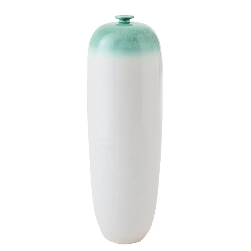 Vloervaas Keramiek Mintgroen/Wit Large J-Line